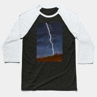 Struck by Lightning Baseball T-Shirt